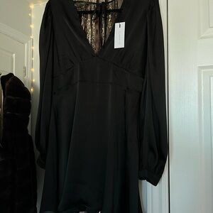 Dynamite Black Long Sleeve Dress